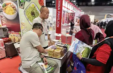 ملائیشیا حلال نمائش میں ڈونگیانگ فوڈ انسٹنٹ نوڈل بلاک